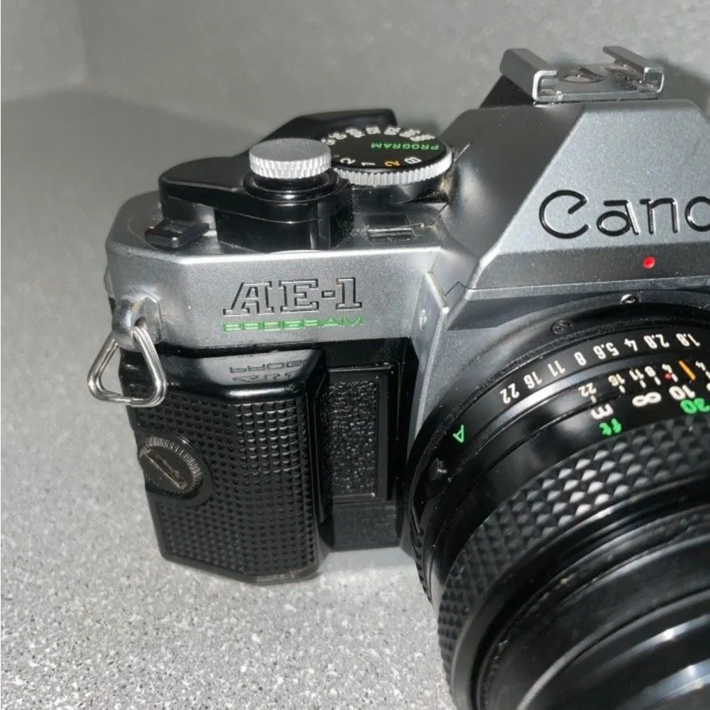 Canon AE-1 Program Film Camera - Silver and Black